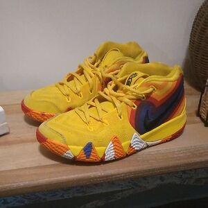 Nike Kids Yellow and Multicolor Sneakers